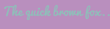 Image with Font Color 8FBEB9 and Background Color B98FBE